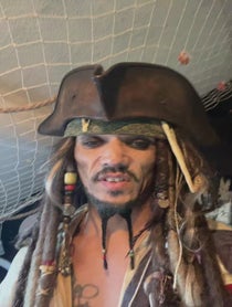 Poster for Holiday video from Captain Pearl Sparrow