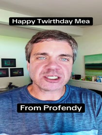 Poster for Birthday video from Professor Sendy