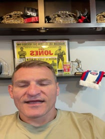Poster for Pep Talk video from Stipe Miocic
