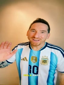 Poster for Birthday video from Messi Impersonator / Doble / Lookalike