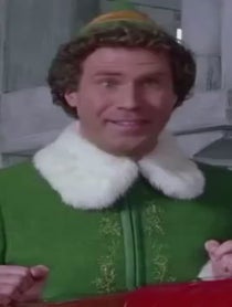 Poster for Birthday video from Buddy the Elf or Grinch AI Voice