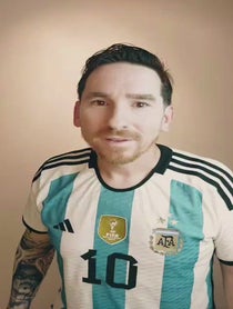 Poster for Birthday video from Messi Impersonator / Doble / Lookalike