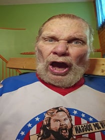 Poster for Birthday video from Hacksaw Jim Duggan