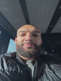 Poster for Holiday video from Rudy Gobert