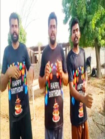 Poster for Birthday video from Habib Ur Rehman