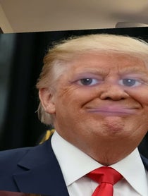 Poster for Birthday video from Trump Impressionist - Big Head Trump