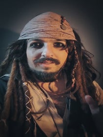 Poster for Holiday video from Jack Sparrow Impersonator (Jonathan Kaplan)