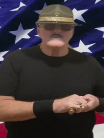 Poster for Birthday video from Sgt Slaughter