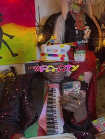 Poster for Birthday video from EEK A MOUSE