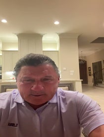 Poster for Father's Day video from Ed Orgeron