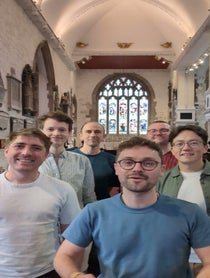 Poster for Birthday video from The King’s Singers
