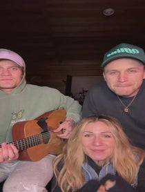 Poster for Holiday video from We Three