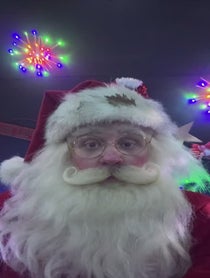 Poster for Holiday video from Santa Claus