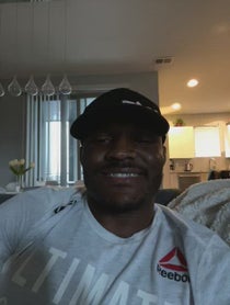 Poster for Birthday video from Kamaru Usman