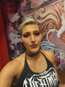 Poster for Pep Talk video from Rhea Ripley