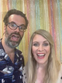 Poster for Birthday video from Rachel Parris and Marcus Brigstocke