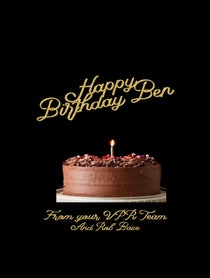 Poster for Birthday video from Rob Base