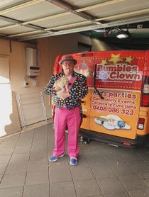 Poster for Birthday video from Bumbles the Clown