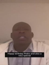Poster for Birthday video from Tino Asprilla