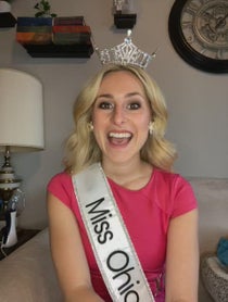 Poster for Birthday video from Miss Ohio Caroline Grace Williams
