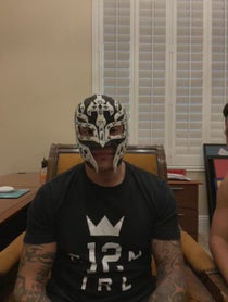 Poster for Birthday video from Rey Mysterio
