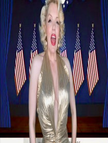 Poster for Birthday video from Marilyn Monroe Suzie Kennedy