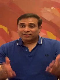 Poster for Birthday video from VVS Laxman