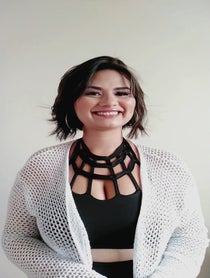 Poster for Birthday video from Paloma / Demi Lovato Brazilian lookalike