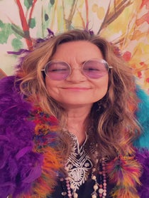 Poster for Birthday video from Janis Joplin Tribute Michelle Rohl