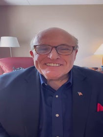 Poster for Birthday video from Rudy W. Giuliani
