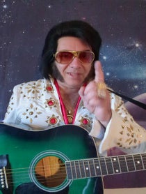 Poster for Birthday video from Elvis Presley Impressionist