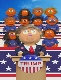 Poster for Birthday video from Donald Trump Puppet