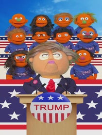 Poster for Birthday video from Donald Trump Puppet