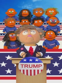 Poster for Birthday video from Donald Trump Puppet