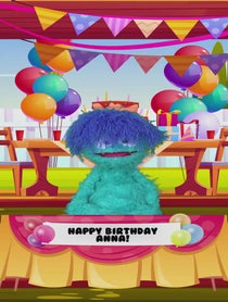 Poster for Birthday video from Happy Birthday Monsters!