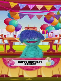 Poster for Birthday video from Happy Birthday Monsters!