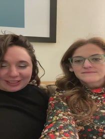 Poster for Christmas video from Kara Klenk & Liza Treyger