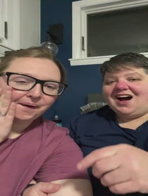 Poster for Holiday video from Tiff and Cari