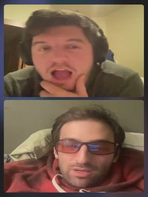 Poster for Holiday video from The Red Flags Podcast