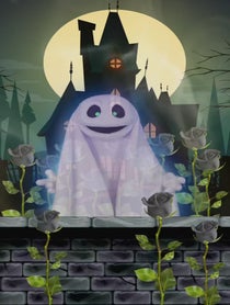 Poster for Valentine's Day video from Halloween Ghost