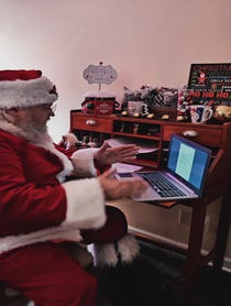 Poster for Holiday video from Santa Claus