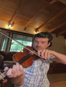 Poster for Pep Talk video from Christian Hebel Violinist