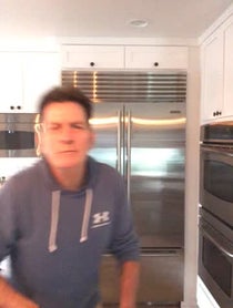 Poster for Fecha de nacimiento video from Charlie Sheen