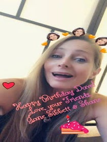 Poster for Birthday video from Jane Sibbett