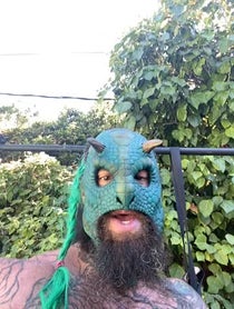 Poster for Birthday video from Luchasaurus