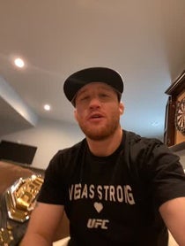 Poster for Birthday video from Justin Gaethje