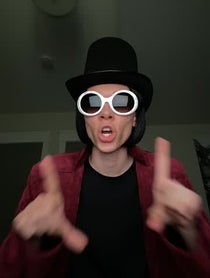 Poster for Birthday video from Willy Wonka Tiktok