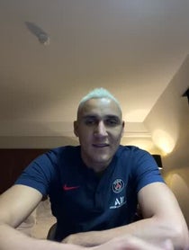 Poster for Holiday video from Keylor Navas
