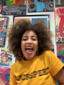 Poster for Birthday video from Amanda Seales