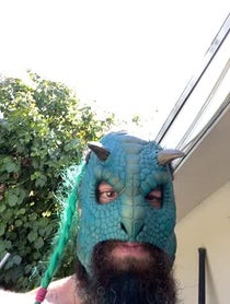 Poster for Birthday video from Luchasaurus